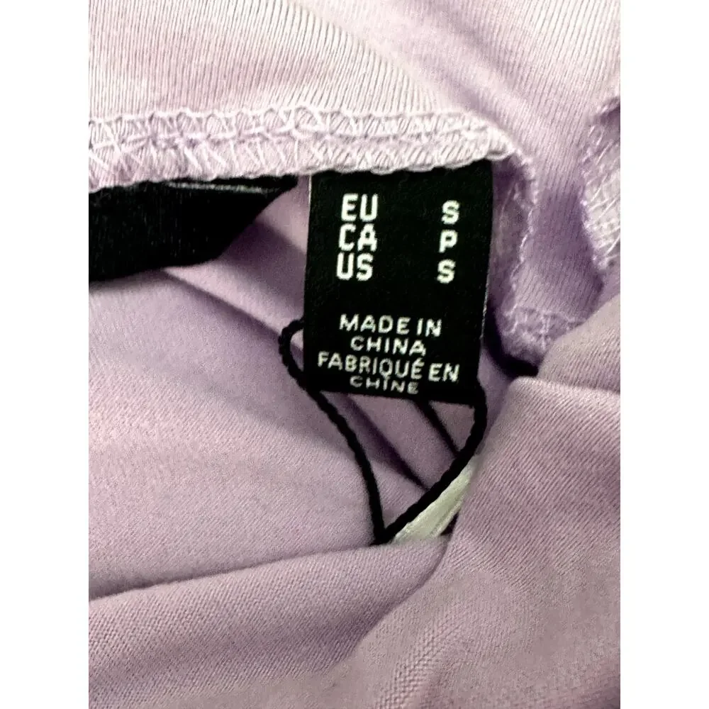 Vero Moda  Purple Above Knee Bodycon Skirt Side Slit Back Zip S NWT Streetwear